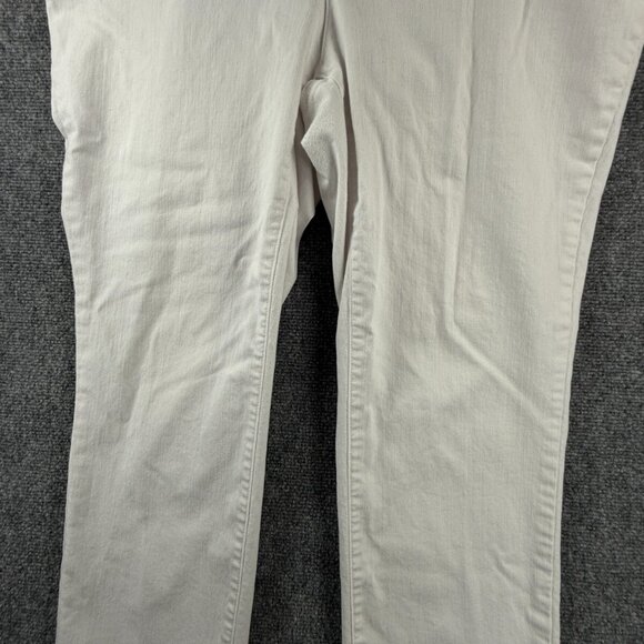 Eileen Fisher Women White Stretch Jeans Size 16W Organic Cotton Spandex Adult - Picture 4 of 16